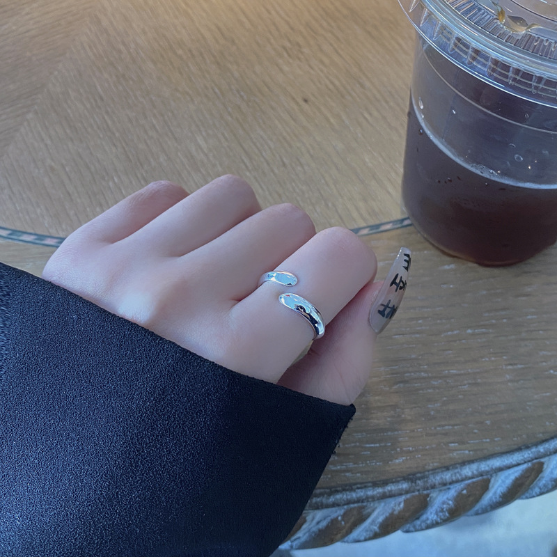 Fashion Geometric Sterling Silver Plating Open Ring 1 Piece