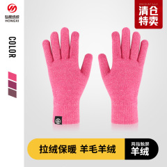 【特別クリアランス200双】冬用暖かい手袋 ウールベルベット手袋 元価格18.8元 特別価格