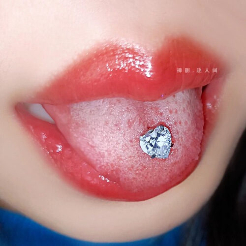 Tongue nail hot girl titanium steel sweet and cool personalized tongue ring piercing jewelry piercing jewelry new factory wholesale