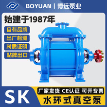 博远泵业SK水环真空泵适配化工制药食品印染陶瓷制糖负压抽气设备