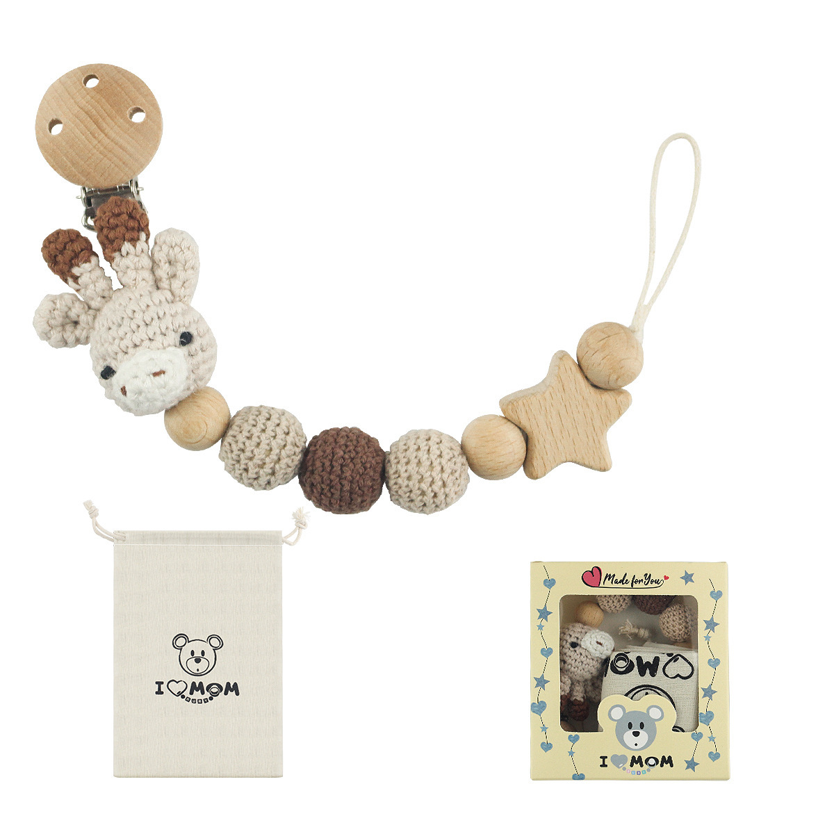 Pacifier chain#White deer