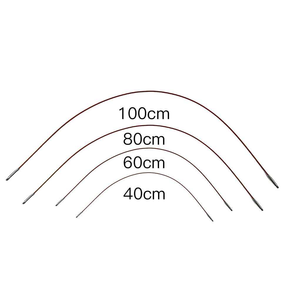 Agujas de suéter transfronterizas desmontables aguja de anillo púrpura bolsa flexible aguja de anillo multifuncional aguja de suéter 13 pares de conjunto