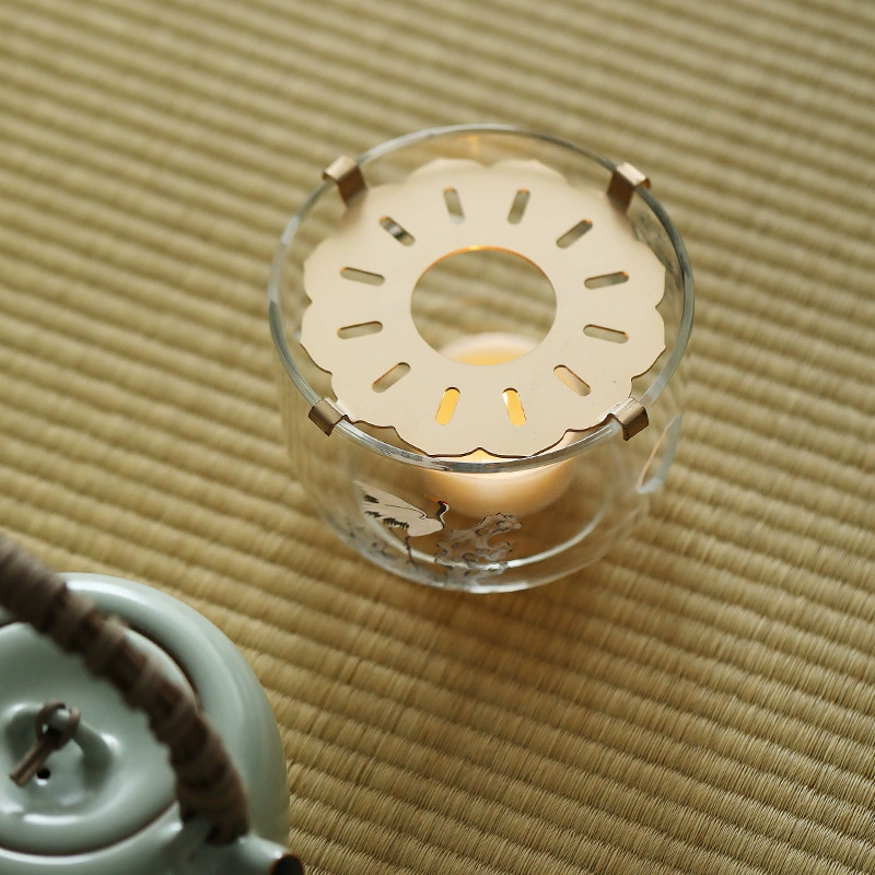 Высокоборосиликатное термостойкое стекло, подогреватель для чая, маленькая плита, подсвечник, основание для чая, подогреватель для чая, чайная церемония, бытовой подогреватель для чая