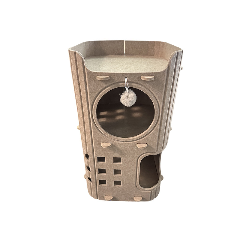 agujero de árbol de gato multicapa, fieltro transpirable integrado, placa de agarre de gato multicapa, casa de gatos universal, gran espacio