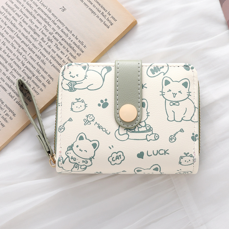 Green cat 80% off wallet
