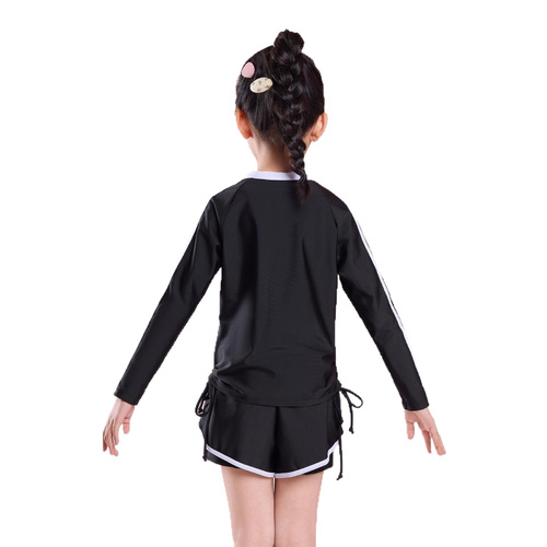 Children's swimsuit, girls, one-piece, middle-sized children and adolescents, swimming suit for girls, professional training, girls' swimsuit and shorts set