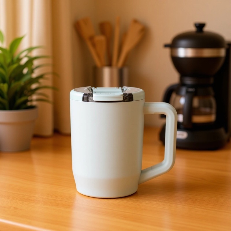 Cross-border nueva generación de 20oz taza de automóvil 304 taza de acero inoxidable taza de aislamiento térmico plegable mango de paja taza de hielo no