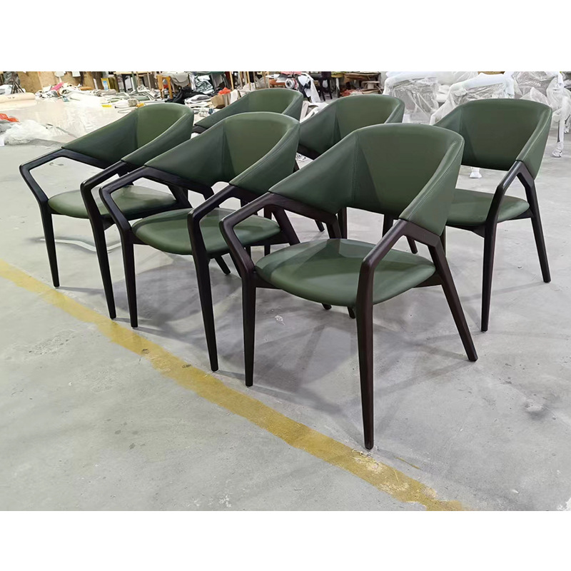 Nordic Solid Wood Armrest Leisure Chair Restaurant Restaurant Chain Coffee Shop Solid Wood Dining Chair Hotel Room Study Chair