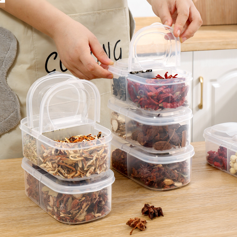 sealed pepper seasoning spice storage box dried peppers seasoning box aniseed kitchen anise cinnamon household separately packed case