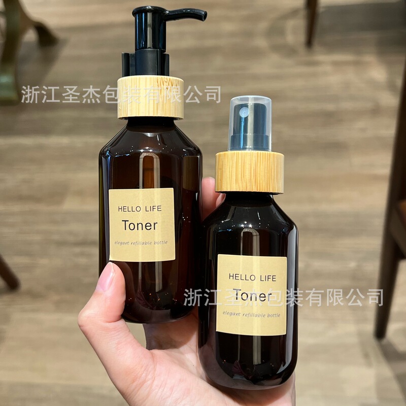 Translucent Brown Light-Proof Handmade Bamboo Pastoral Style Spray Bottle Lotion Bottle Herbal Spray Massage Oil Set Empty Bottle Translucent Brown Light-Proof Handmade Bamboo Pastoral Style Spray Bottle Lotion Bottle Herbal Spray Massage Oil Set Empty Bottle