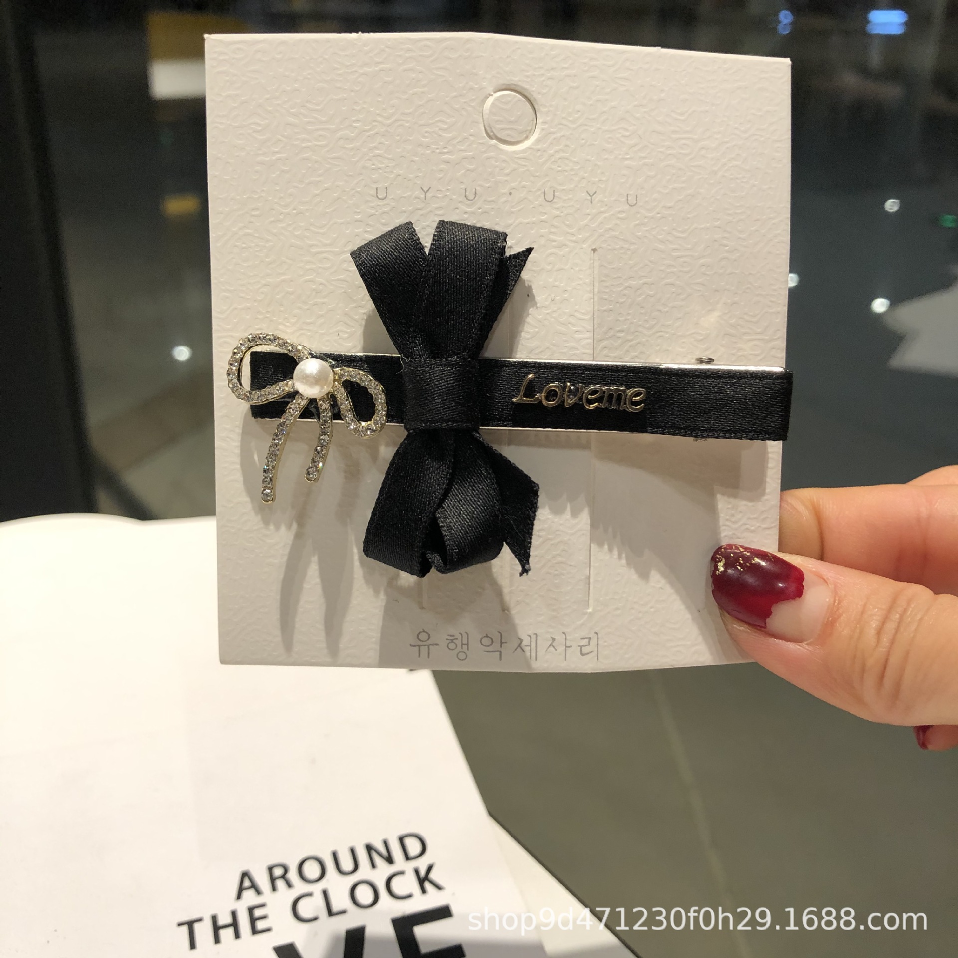 Japanese-style mesh pearl bow hair tie hair clips, sweet and versatile hair bands, soft girl hair accessories, headwear clips, duckbill clips pic 23