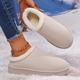 Cross-Border Large Size Cotton Shoes for Women 2025 Winter New Style Fleece-Lined Warm Birkenstock Retro Slippers Low-Top Snow Boots for Women