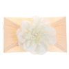 Children's elastic nylon headband, hair accessory, European style, flowered, no hair damage