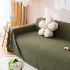 純色沙發巾加厚短毛絨防水防滑防貓抓沙發蓋布四季通用全包萬能套