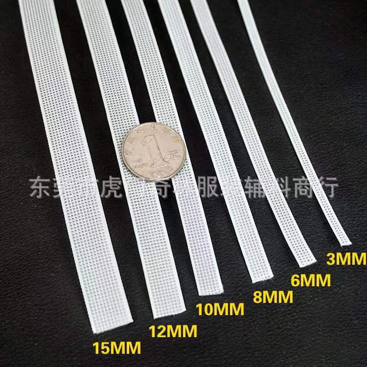 Varillas de costilla transparentes al por mayor de Taiwán para dar forma a vestidos de novia y lencería, varillas con borde enrollado.