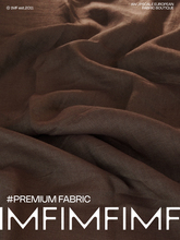 意大利进口现货 亚麻混纺 面料深棕色服装布料 宽150CM亚麻棉衬衫