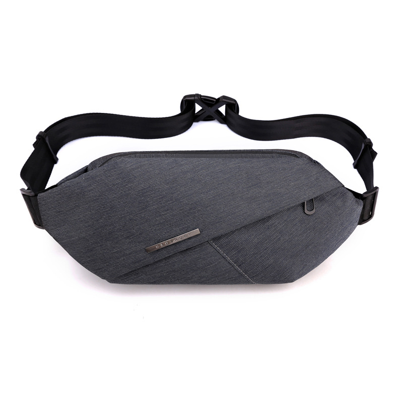 Transfronterizo nueva moda oscuro funcional crossbody bolsa al aire libre de la calle de los hombres bolsa de pecho impermeable deportes bolso de la cintura