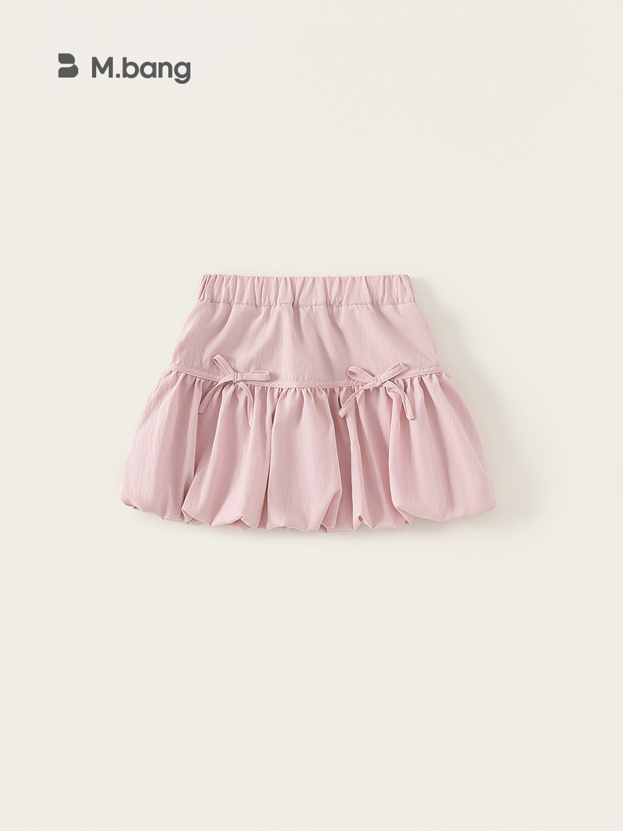 Ropa de verano para niños Youbao flor de flores de bambú dulce arco vestido corto de color sólido vestido de bebé de verano