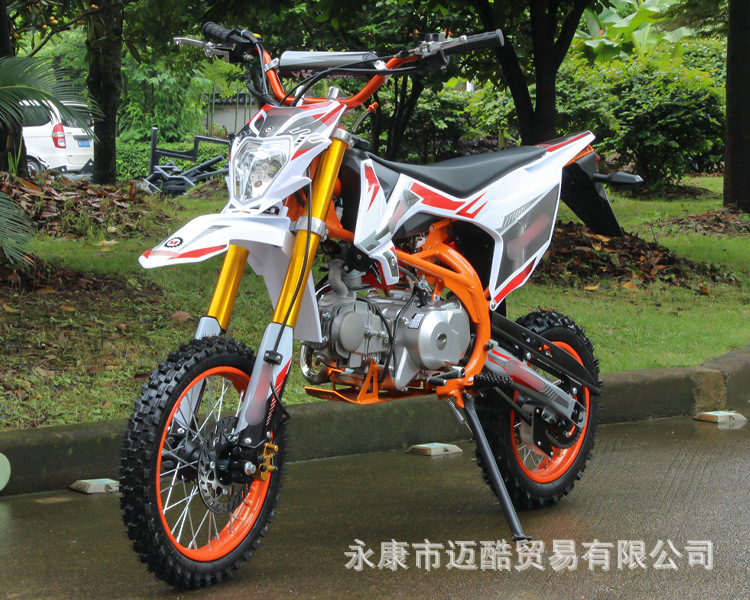 Motorcycle 125Cc Off-Road Mountain Bike, Mid-High Performance Competition Bike, Off-Road Two-Wheeled Racing Fuel-Powered Adult Bike 14-12