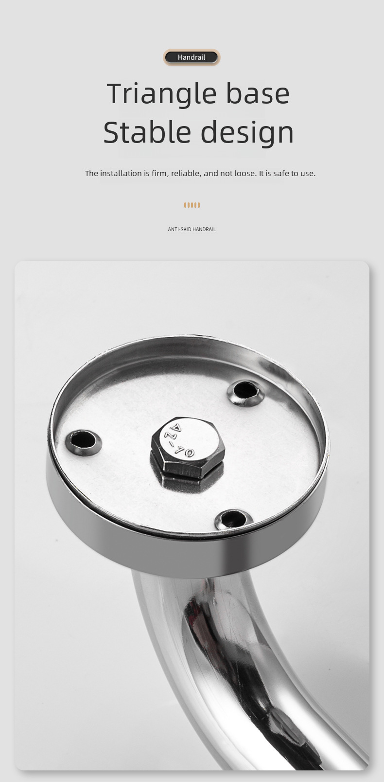 Anti-Slip Stainless Steel Handrail 7