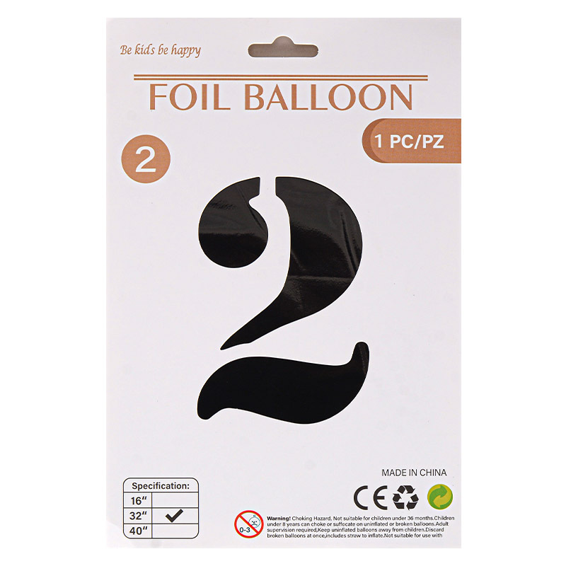 32 pulgadas Tarjeta de papel digital OPP globo de embalaje independiente fiesta de cumpleaños ambiente decorativo globo