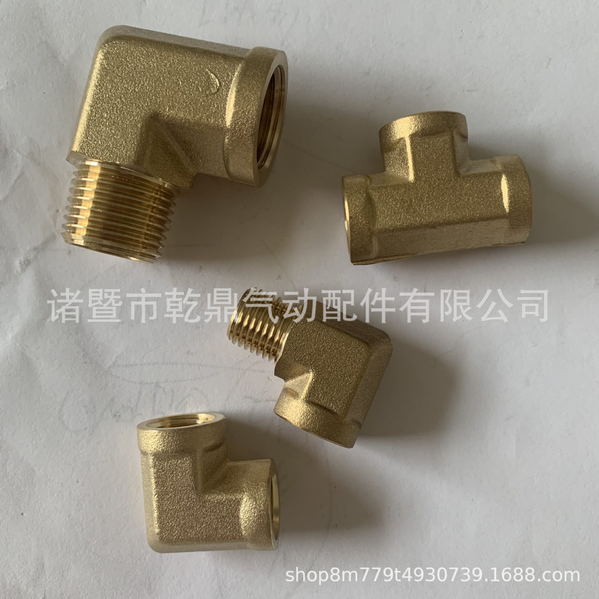 厂家直销NPT BSP 铜三通 内丝三通 加厚方体三通 直角内外丝弯头