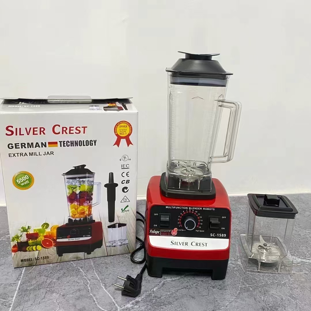 7630 Double Cup Wall-Breaking Blender 5500 W Blender Ice Crusher Food Processor Grinder for Home Use