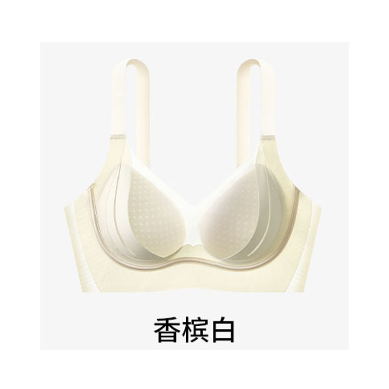 518 生放送人気のリフティングクイーン 8.0 アイススキン超薄型下着女性用ノンワイヤーヌードトップサポートブラジャー|undefined