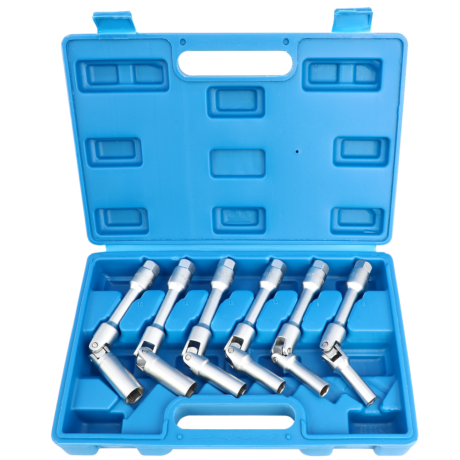 加长款万向火花塞套筒组套6件套组合工具套装火星套筒 中飞3/8