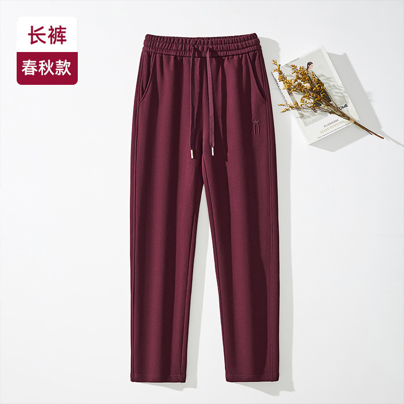 1688裤子批发白色新款休闲裤2025纯棉裤子女生高腰宽松大码裤子|undefined
