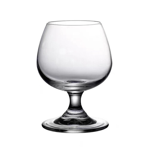 Set of 6 Low-Profile Crystal Brandy Glasses, Liquor Cups, Cognac Glasses, Whiskey Glasses