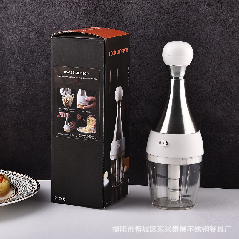 304 스테인레스 스틸 조리 기계 다목적 수동 고기 분쇄기 아기 식품 보충 믹서 주방 마늘 믹서