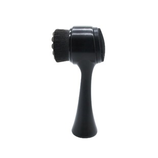 Bamboo Charcoal Bristles 3D Silicone Cleansing Brush Double-sided Brush Two-sided Face Washing Brush Stand Massage Cleansing Pore Cleaning Brush