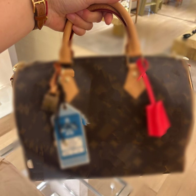 新款真皮枕头樱桃男女通用手提包旅行包购物袋单肩30波士顿手拎包|undefined