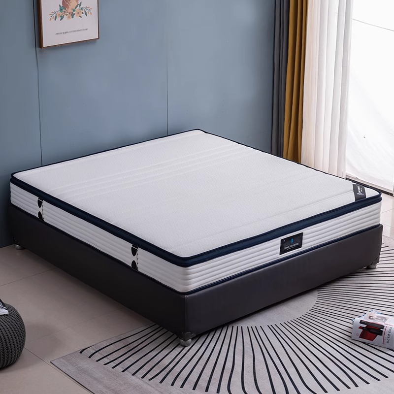 Bamboo fiber fabric independent spring mattress, soft and comfortable, high rebound mattress, breathable latex, medium hardness mattress