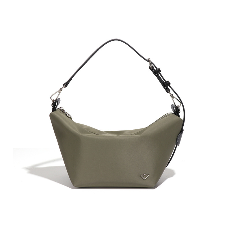 2025 New Lightweight Nylon Waterproof Wear-Resistant Slouchy Crescent Bag Crossbody Dumpling Bag For Commuting And Travel - Thumbnail 6