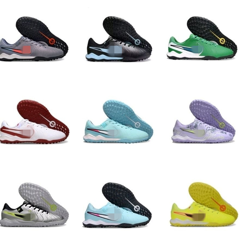 Cross-Border Tiempolegend10 Legend 10 Flat-Soled Mid-Range Tf Turf Cleats Low-Top Non-Slip Soccer Shoes