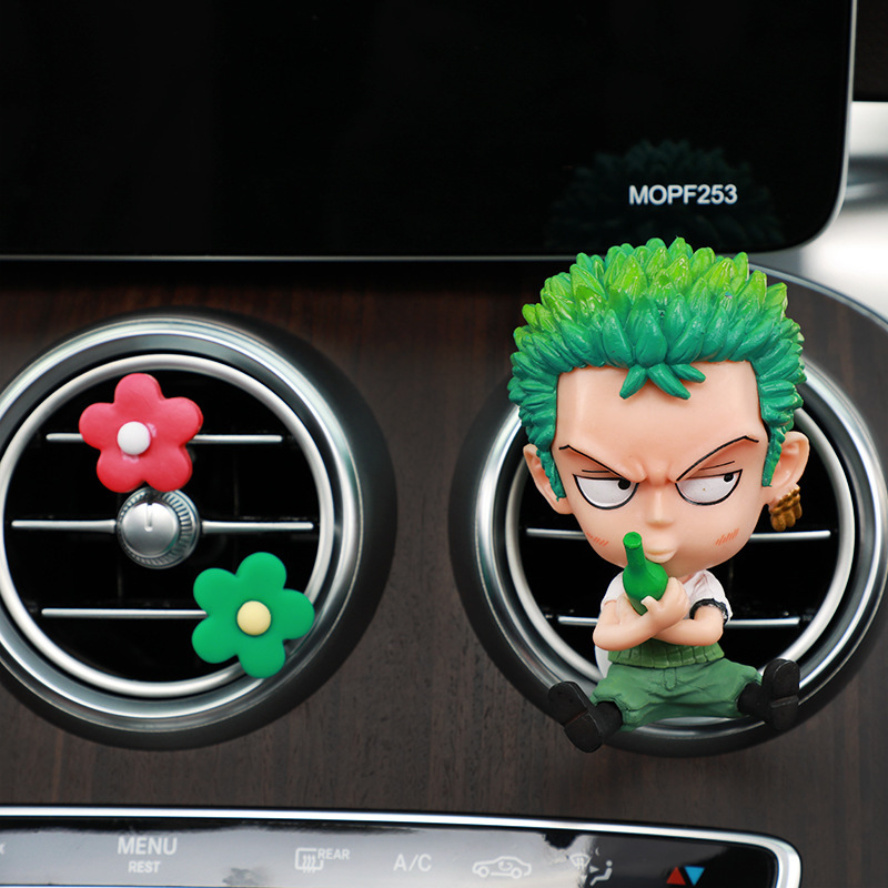 One Piece Hand Car Outlet Clip de perfume Luffy Accesorios creativos para automóviles Decoración de automóviles Adornos para hombres y mujeres