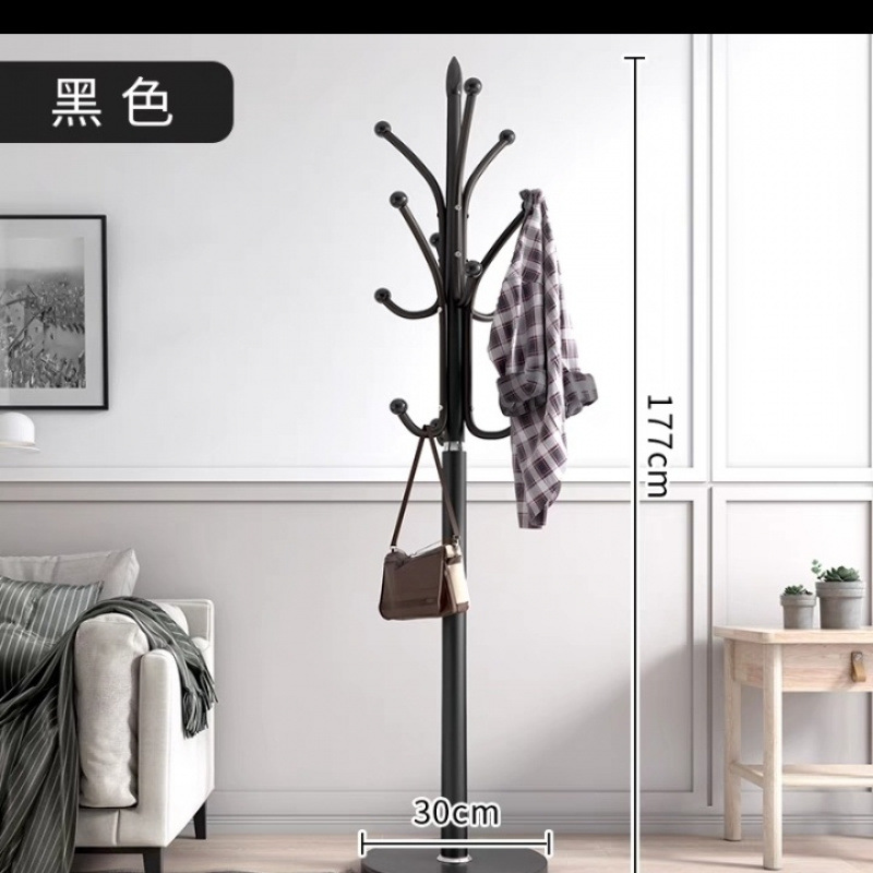Percha de gorras de piso percha de ropa de dormitorio percha de ropa vertical moderna percha de ropa roja percha de bolsa de sala de estar doméstica