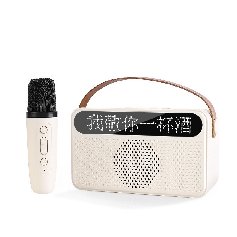 Y9 歌詞表示 ホーム KTV セット カラオケ オーディオ ダブルマイク Bluetooth スピーカー ワイヤレス オールインワン|undefined