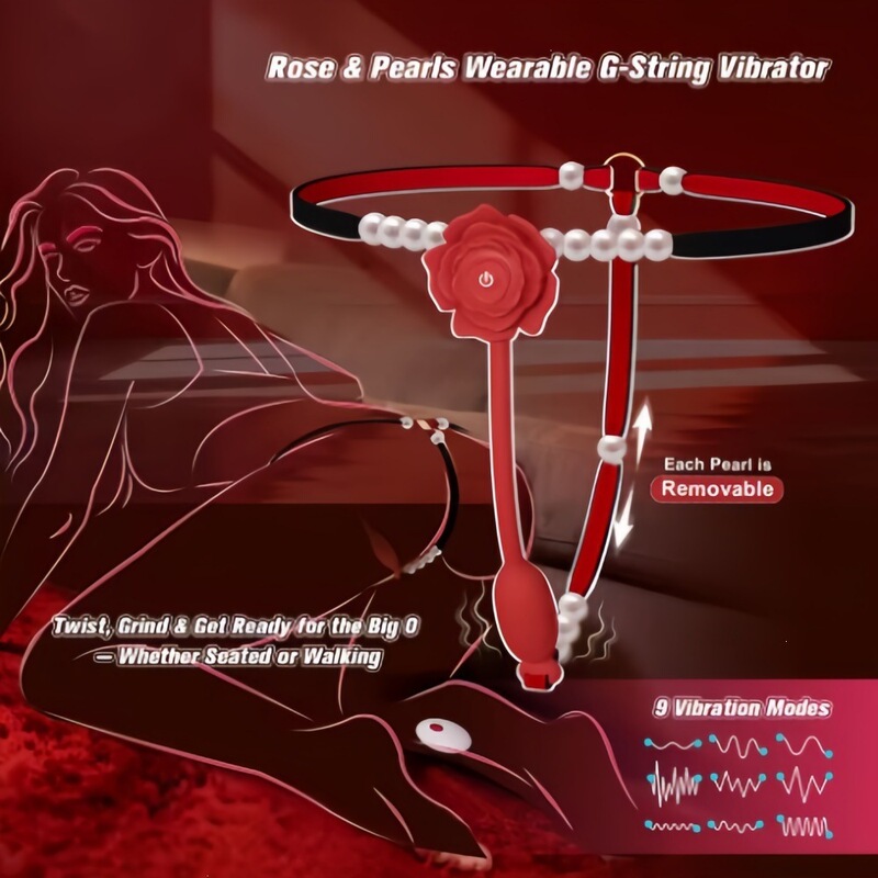Cool Flower-Shaped Vibrating Sex Toy, Sexy Wearable Underwear, Can Be Worn Outside, App-Controlled Masturbator, Female Products