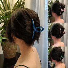 Haarspange mit Klipp für Frauen, modische Seitenhaarspange, einfache schwarze koreanische Haarspange für Pony und Hinterkopf