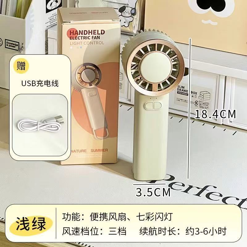Ventilador de Mano Modelo 2024, Portátil, Refrigeración por Semiconductor, Mini USB, Regalo de Oficina, Venta Caliente Transfronteriza