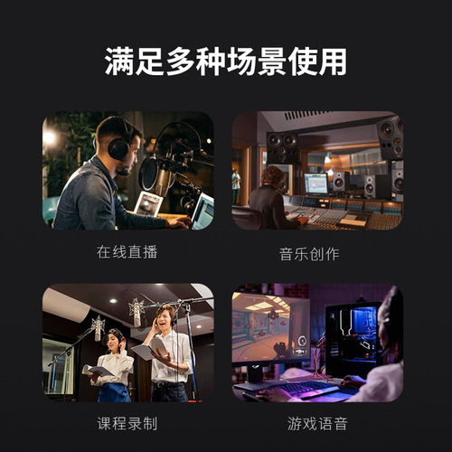 Cross-border best-selling USB computer microphone PS4 gaming console live streaming condenser microphone novel video radio voice-over microphone