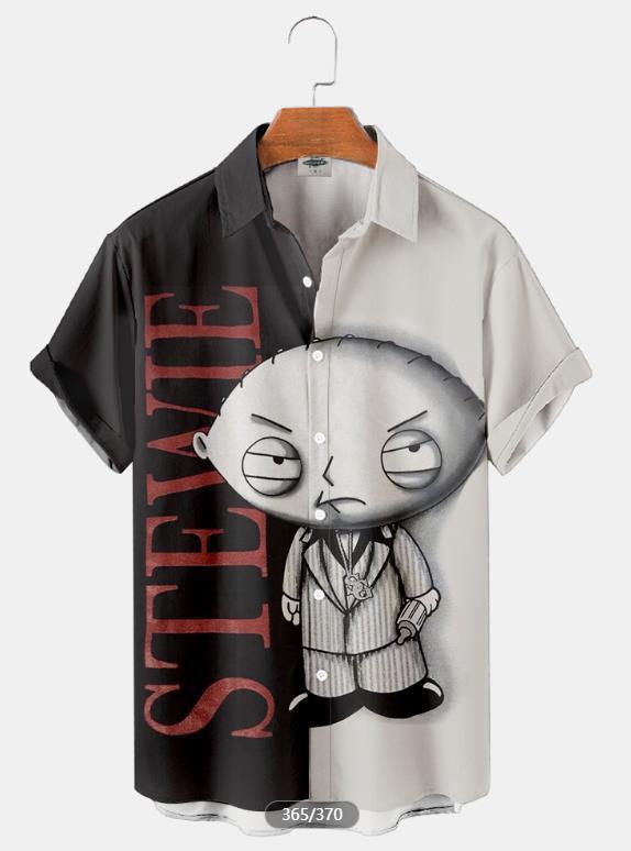 Nueva camisa 3D de talla grande para hombres transfronterizos Serie caliente Camisa hawaiana impresa digital 3D Fábrica de origen