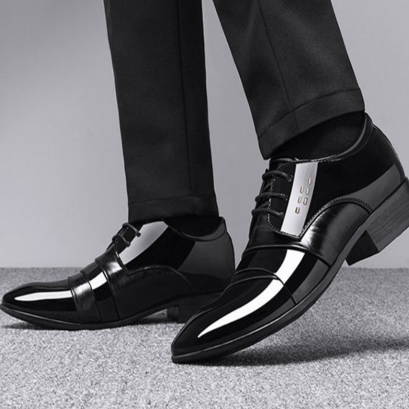 新款黑色皮鞋租赁伴郎兄弟新郎结婚大学生毕业照婚纱照皮鞋出租男