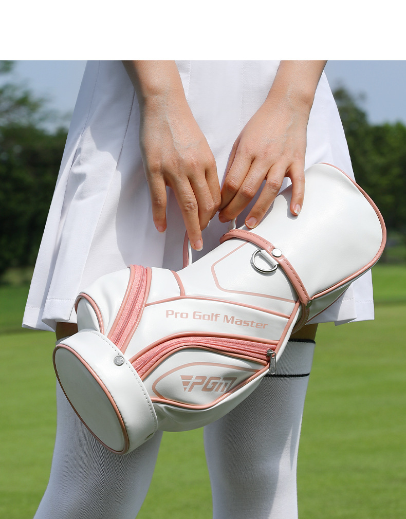 Túi golf mini nữ PGM xách tay đeo trước ngực 33.5x12x16 cm — SOB014-bột trắng chi tiết 12