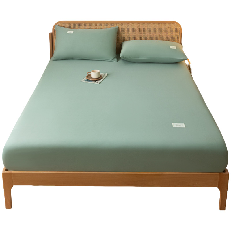 Sombrilla de cama de algodón Cubierta protectora de colchón de algodón de una sola pieza Cubierta de cama gruesa Juego de cama de dormitorio 2024 Nuevo estilo Four Seasons Universal