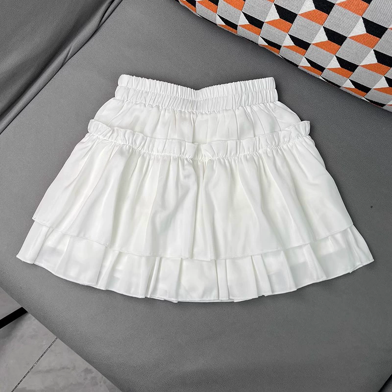 Фи́тинг шифон мини-юбка, юбка, высокая талия, тюлевый A-образный плисе, западный стиль