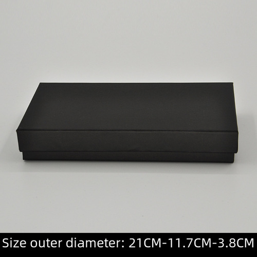 Manufacturer black card scarf wallet socks packaging box sky cover gift packaging box, can add LOGO